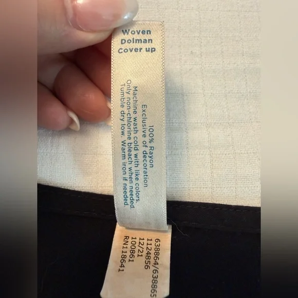 Cacique Black Tunic with Tassel Hem - Picture 5 of 5